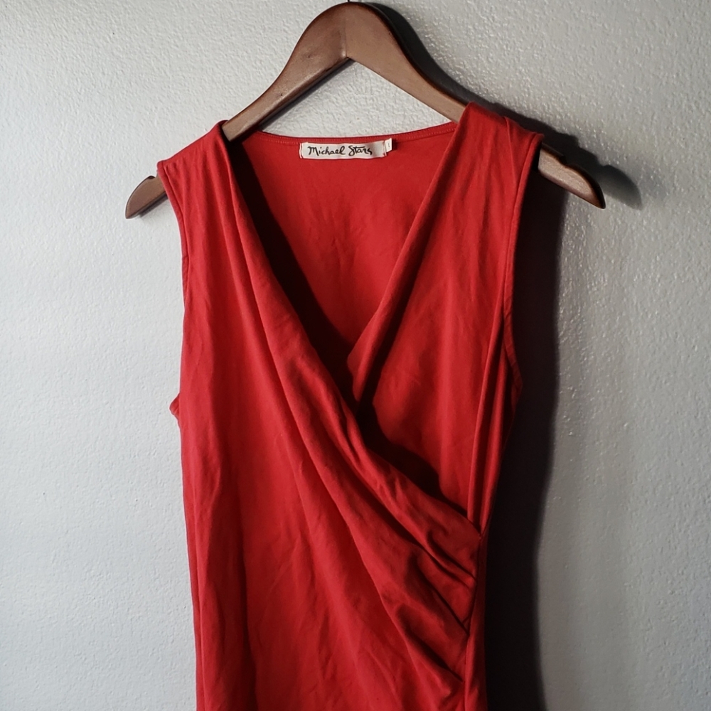 Michael Stars Fitted Dress - Red